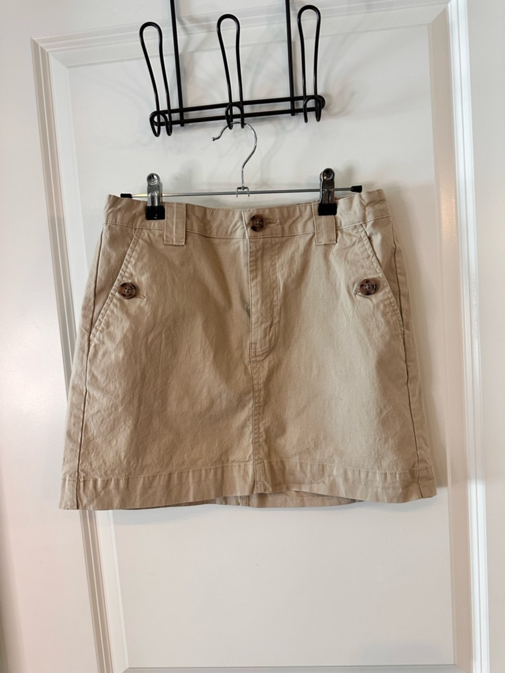 Wild Fable Khaki Cargo Mini Skirt with Oversized Buttons - Size 6